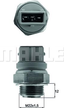 MAHLE TSW 68 - Termocontatto, Ventola radiatore www.autoricambi360.it
