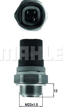 MAHLE TSW 67 - Termocontatto, Ventola radiatore www.autoricambi360.it
