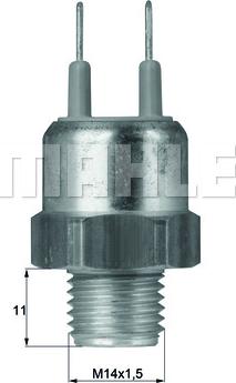 MAHLE TSW 16 - Termocontatto, Ventola radiatore www.autoricambi360.it