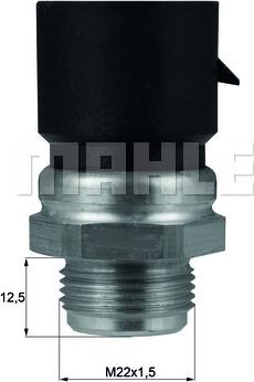 MAHLE TSW 36D - Termocontatto, Ventola radiatore www.autoricambi360.it