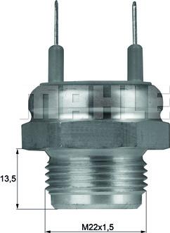 MAHLE TSW 2 - Termocontatto, Ventola radiatore www.autoricambi360.it