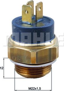 MAHLE TSW 70 - Termocontatto, Ventola radiatore www.autoricambi360.it