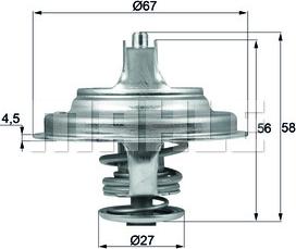 MAHLE TX 97 79D - Termostato, Refrigerante www.autoricambi360.it