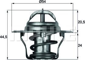 MAHLE TX 4 75D - Termostato, Refrigerante www.autoricambi360.it