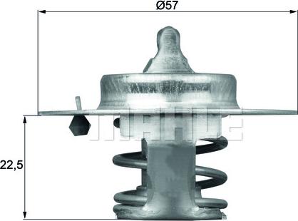 MAHLE TX 60 83D - Termostato, Refrigerante www.autoricambi360.it
