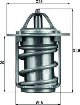 MAHLE TX 6 83 - Termostato, Refrigerante www.autoricambi360.it