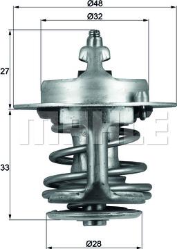 MAHLE TX 63 88 - Termostato, Refrigerante www.autoricambi360.it