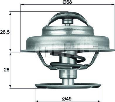 MAHLE TX 62 89 - Termostato, Refrigerante www.autoricambi360.it