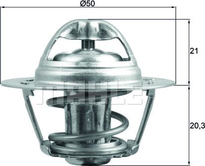 MAHLE TX 196 83D - Termostato, Refrigerante www.autoricambi360.it
