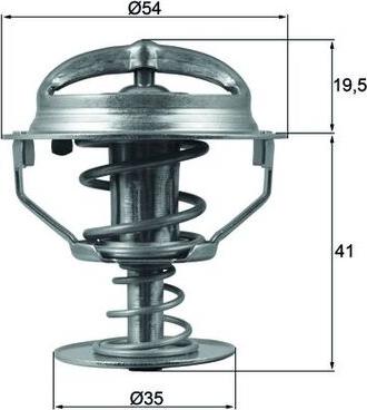 MAHLE TX 164 82D - Termostato, Refrigerante www.autoricambi360.it