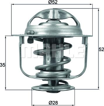 MAHLE TX 165 88D - Termostato, Refrigerante www.autoricambi360.it