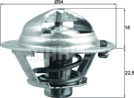 MAHLE TX 166 90D - Termostato, Refrigerante www.autoricambi360.it