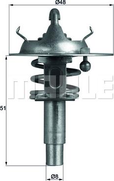 MAHLE TX 106 90D AP - Termostato, Refrigerante www.autoricambi360.it