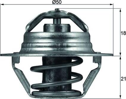 MAHLE TX 100 89 D - Termostato, Refrigerante www.autoricambi360.it