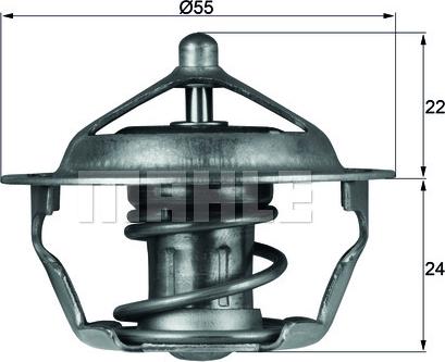 MAHLE TX 101 83D - Termostato, Refrigerante www.autoricambi360.it