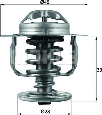 MAHLE TX 110 82D - Termostato, Refrigerante www.autoricambi360.it