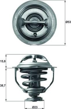MAHLE TX 117 95D - Termostato, Refrigerante www.autoricambi360.it