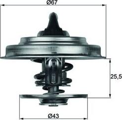 MAHLE TX 18 83D - Termostato, Refrigerante www.autoricambi360.it