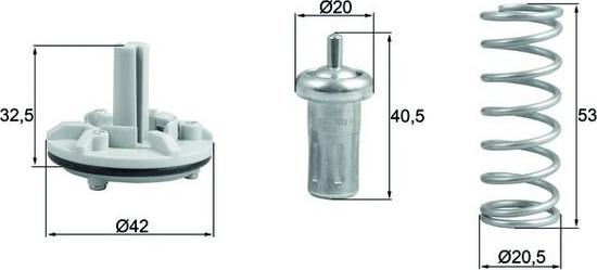 MAHLE TX 183 80D - Termostato, Refrigerante www.autoricambi360.it