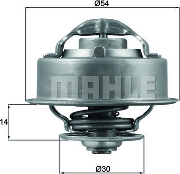 MAHLE TX 124 87D - Termostato, Refrigerante www.autoricambi360.it