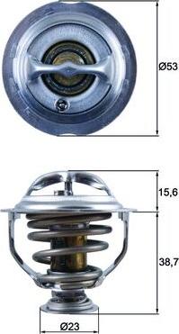 MAHLE TX 123 95D - Termostato, Refrigerante www.autoricambi360.it
