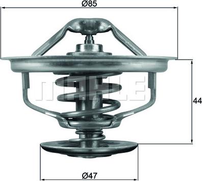 MAHLE TX 127 83D - Termostato, Refrigerante www.autoricambi360.it