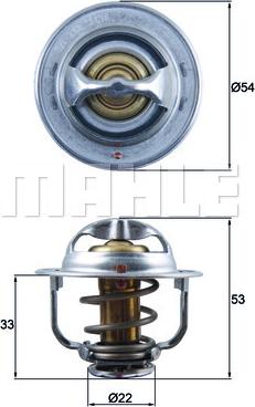 MAHLE TX 179 89D - Termostato, Refrigerante www.autoricambi360.it