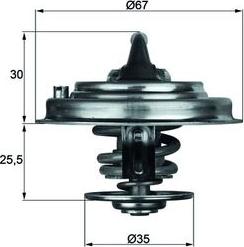 MAHLE TX 30 92D - Termostato, Refrigerante www.autoricambi360.it