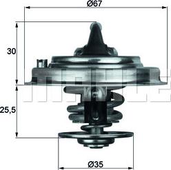MAHLE TX 30 71D - Termostato, Refrigerante www.autoricambi360.it