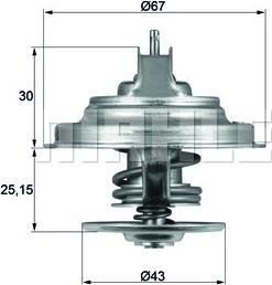 MAHLE TX 31 92D - Termostato, Refrigerante www.autoricambi360.it
