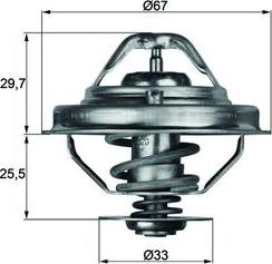 MAHLE TX 38 88 D - Termostato, Refrigerante www.autoricambi360.it