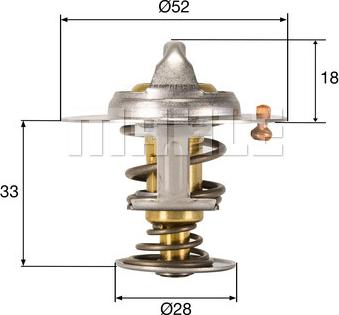MAHLE TX 327 92D - Termostato, Refrigerante www.autoricambi360.it