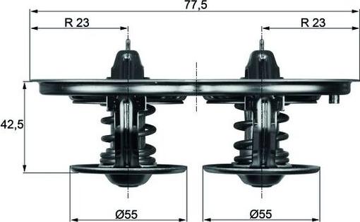 MAHLE TX 32 75D - Termostato, Refrigerante www.autoricambi360.it
