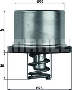 MAHLE TX 37 79 - Termostato, Refrigerante www.autoricambi360.it