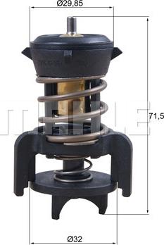 MAHLE TX 251 94D - Termostato, Refrigerante www.autoricambi360.it
