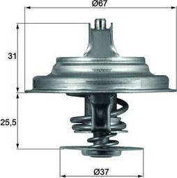 MAHLE TX 25 80D - Termostato, Refrigerante www.autoricambi360.it