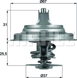 MAHLE TX 25 71D - Termostato, Refrigerante www.autoricambi360.it