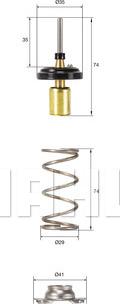 MAHLE TX 257 82D - Termostato, Refrigerante www.autoricambi360.it