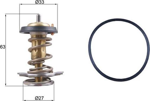 MAHLE TX 264 82D - Termostato, Refrigerante www.autoricambi360.it