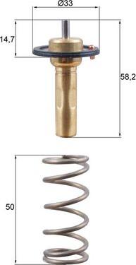 MAHLE TX 265 89D - Termostato, Refrigerante www.autoricambi360.it