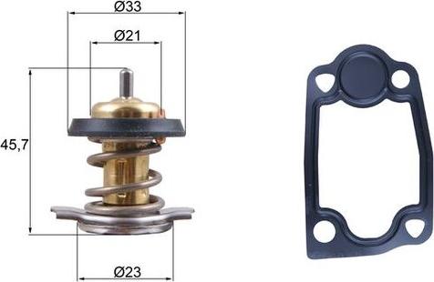 MAHLE TX 266 79D - Termostato, Refrigerante www.autoricambi360.it