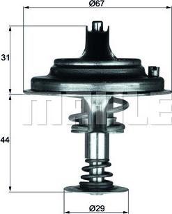 MAHLE TX 26 71D1 - Termostato, Refrigerante www.autoricambi360.it