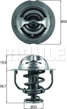 MAHLE TX 200 90D - Termostato, Refrigerante www.autoricambi360.it