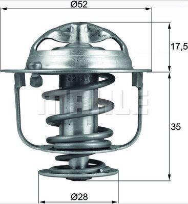 MAHLE TX 288 82D - Termostato, Refrigerante www.autoricambi360.it