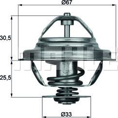 MAHLE TX 27 71D AP - Termostato, Refrigerante www.autoricambi360.it
