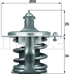 MAHLE TX 79 78D - Termostato, Refrigerante www.autoricambi360.it