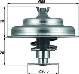 MAHLE TX 75 80D - Termostato, Refrigerante www.autoricambi360.it