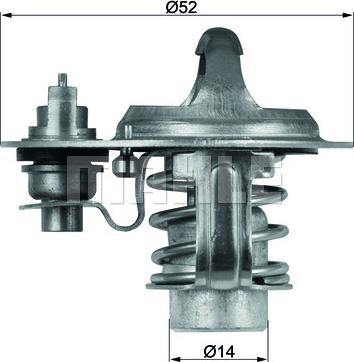 MAHLE TX 76 88 D - Termostato, Refrigerante www.autoricambi360.it