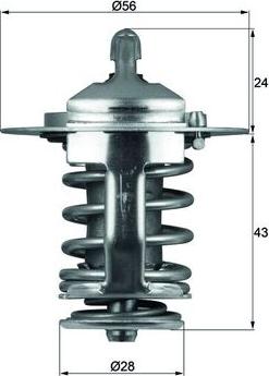 MAHLE TX 70 82 - Termostato, Refrigerante www.autoricambi360.it