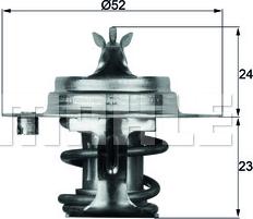 MAHLE TX 7 83D - Termostato, Refrigerante www.autoricambi360.it